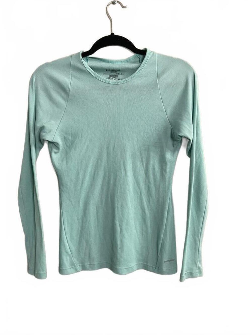 Patagonia Capilene 2 Lightweight mint long sleeve top size S